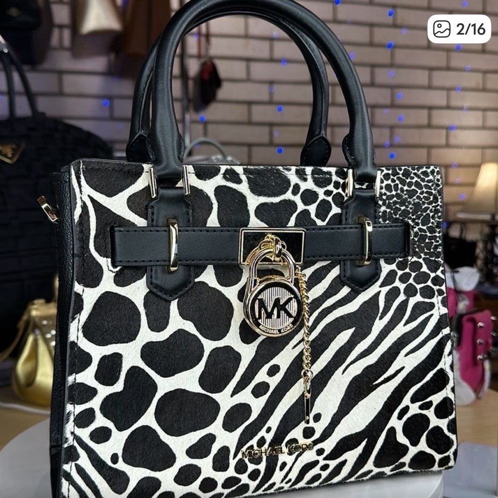 Michael Kors Calf Hair Hamilton Small Satchel MSRP $558 - Picture 2 of 12